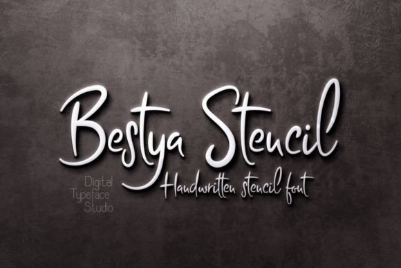 Bestya Stencil: A Handwritten Font That Elevates Craft and Product Design