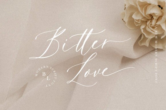 Bitter Love: The Elegant Script Font That Elevates Campaign Visuals