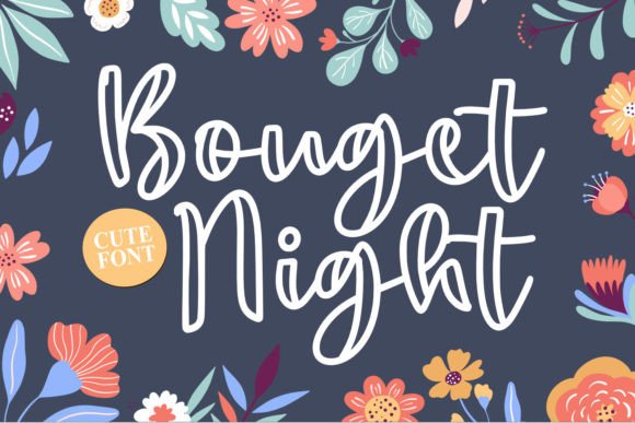 Bouget Night: A Handwritten Script Font for Modern Web Design