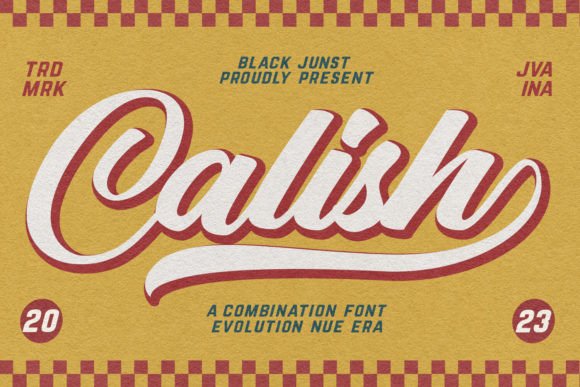 Calish: A Retro Script Font That Elevates Handmade and Craft Designs