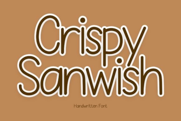 Crispy Sanwish: A Playful Handwritten Font for Authentic Branding Projects