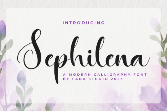 Elegant Branding with Sephilena Script Font