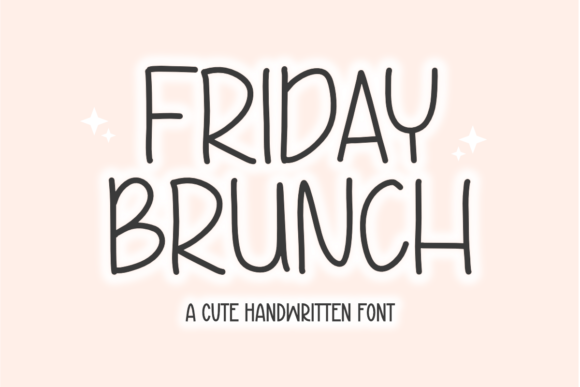 Friday Brunch: A Handwritten Font That Adds Charm to Every Craft