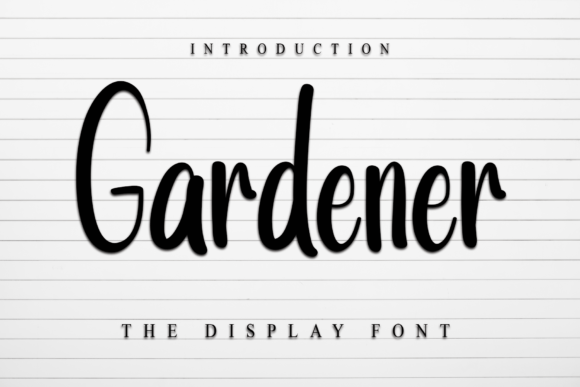 Gardener: A Playful Handwritten Font for Modern Editorial Design