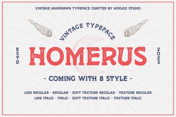 Homerus: A Vintage Font for Timeless Campaign Typography