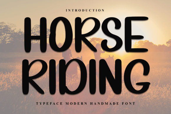 Horse Riding Font: Elevating Editorial Design with Festive Flair