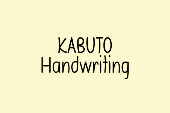Kabuto: A Whimsical Handwritten Font That Brings Personality to Branding
