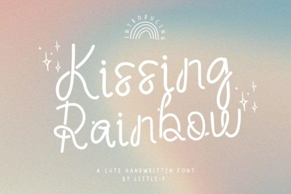Kissing Rainbow: A Modern Handwritten Font for Editorial Design