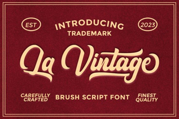 La Vintage: A Handwritten Script Font for Modern Editorial Design