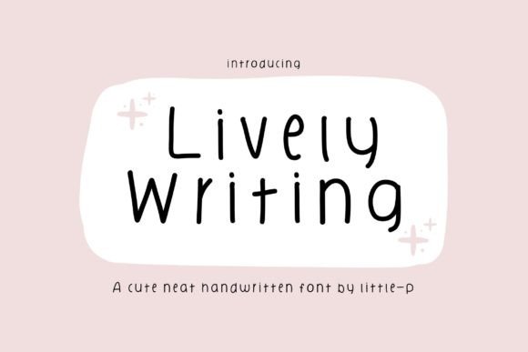Lively Writing: A Playful Font for Professional Branding