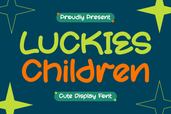 Luckies Children: A Friendly Font for Warm Editorial Designs