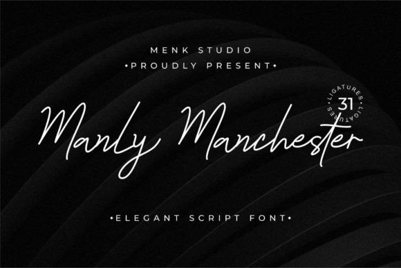 Manly Manchester: A Stylish Script Font for Web Design Projects