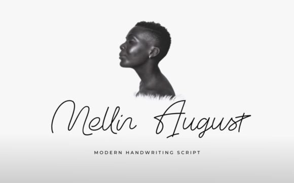 Mellin August: A Sweet, Handwritten Font for Modern Branding Projects