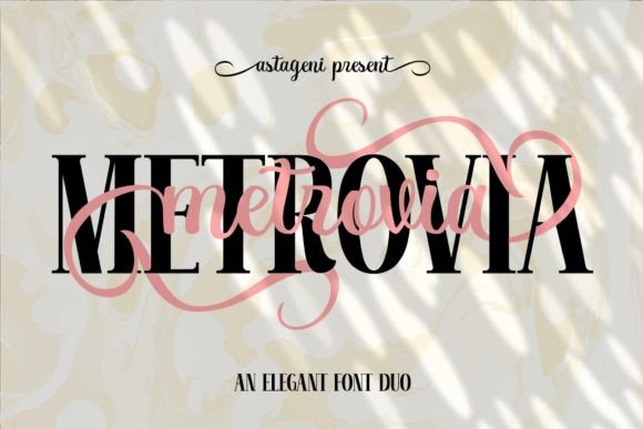 Metrovia Duo: The Perfect Script Font for Crafters and Makers