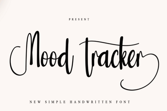 Mood Tracker: A Playful Handwritten Font for Modern Branding Projects