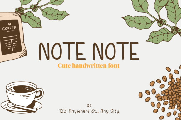 Note Note: A Sweet Handwritten Font for Modern Branding Projects