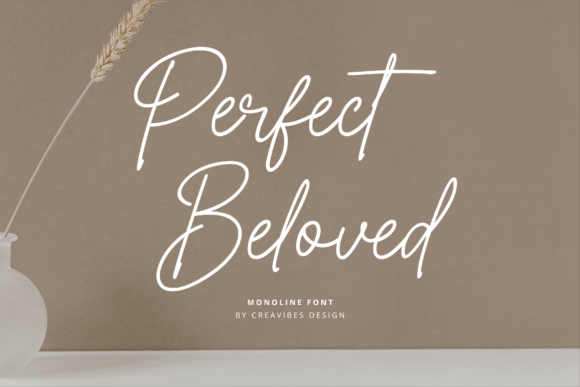 Perfect Beloved: A Monoline Font for Crafters and Product Designers