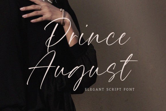 Prince August: Elevating Web Design with a Handwritten Script Font