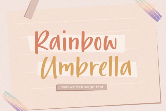 Rainbow Umbrella Font: A Web Designer’s Fresh Take on Stylish Typography