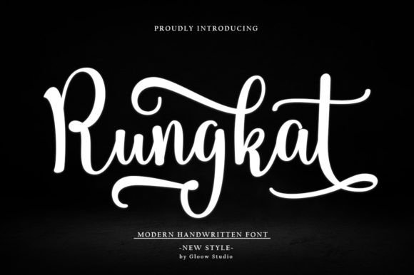 Rungkat: A Bold Handwritten Font for Dynamic Web Design