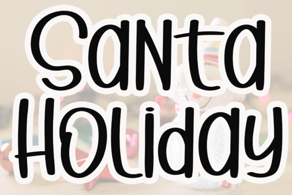 Santa Holiday: A Stylish Handwritten Font for Modern Editorial Design