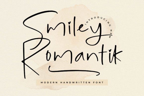 Smiley Romantik: A Modern Handwritten Font for Editorial Charm
