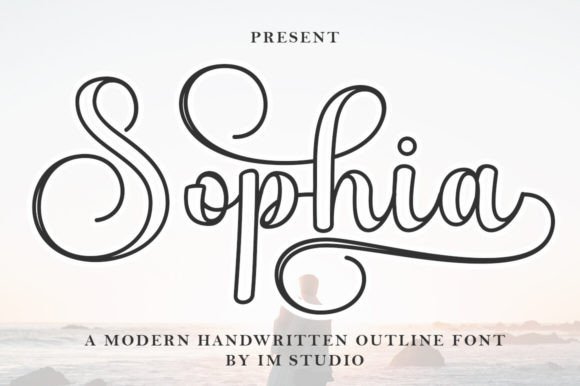 Sophia Outline: A Sweet Script Font for Editorial Design