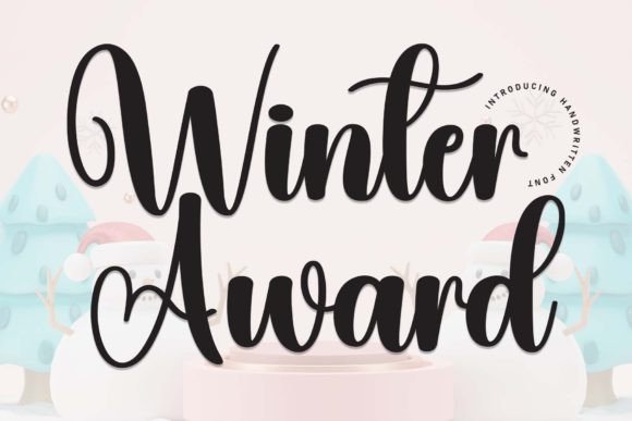 Winter Award: A Handwritten Font with Editorial Elegance